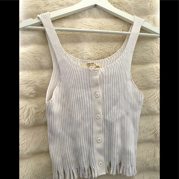 Ribbed cropped tank - Picture 4 of 5